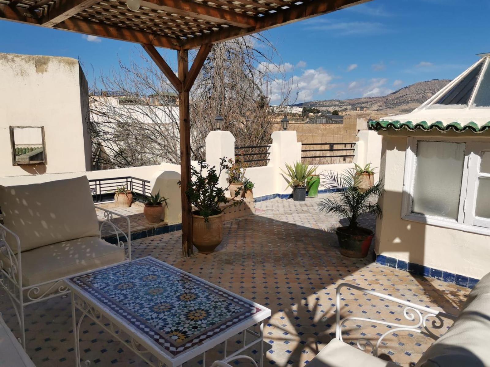 Riad Avec Terrasse Privee Et Piscine Partagee A 300M Fès Exterior foto